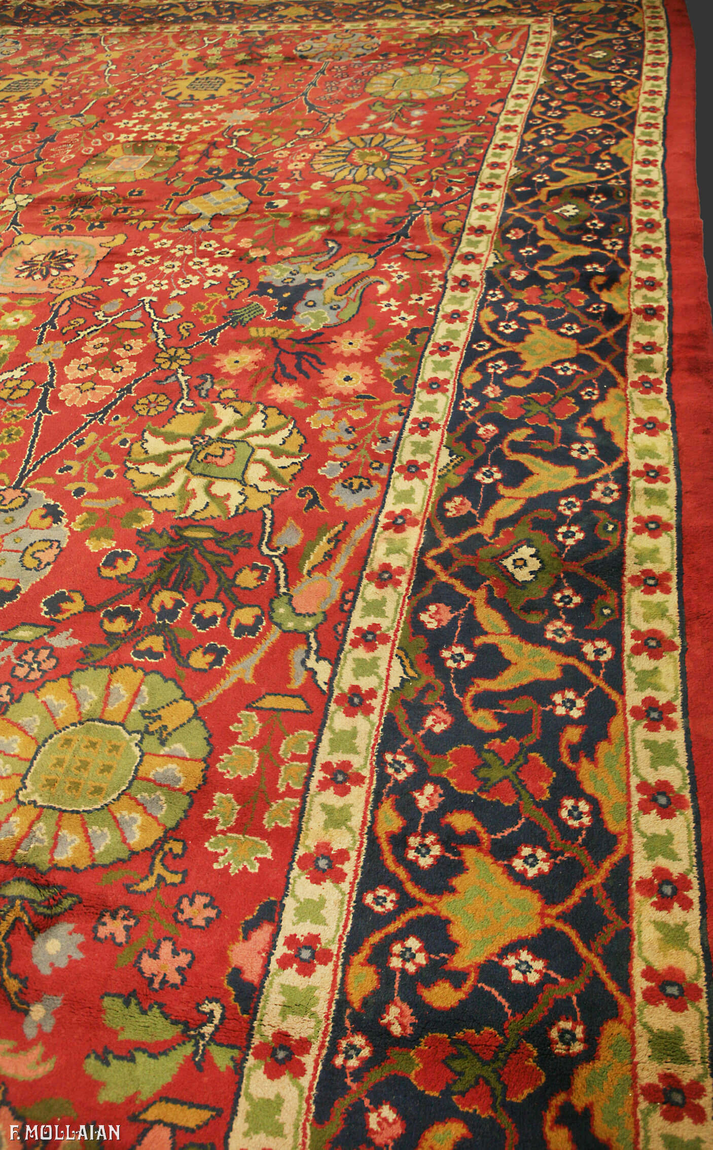 A Very Large Antique English Donegal Carpet n°:42237089